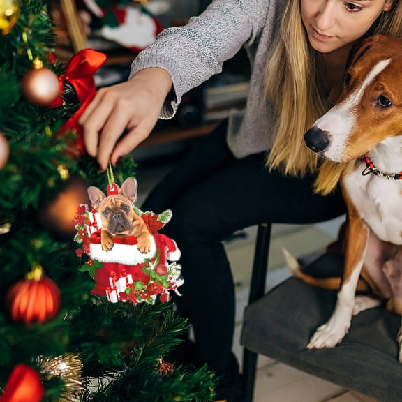 Cevemin Christmas Day Christmas Tree Hanging Sign, Christmas Tree Sign Wall Sign for Indoor Decor Home Decorative Signs Christmas Day Party Decoration