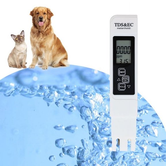 Cevemin Conductivity Water Quality Tester Pen - Multifunctional Digital Meter with Backlit Display and Data Hold for Household, Swimming Pool, Fish Tank, and Hydroponic Use