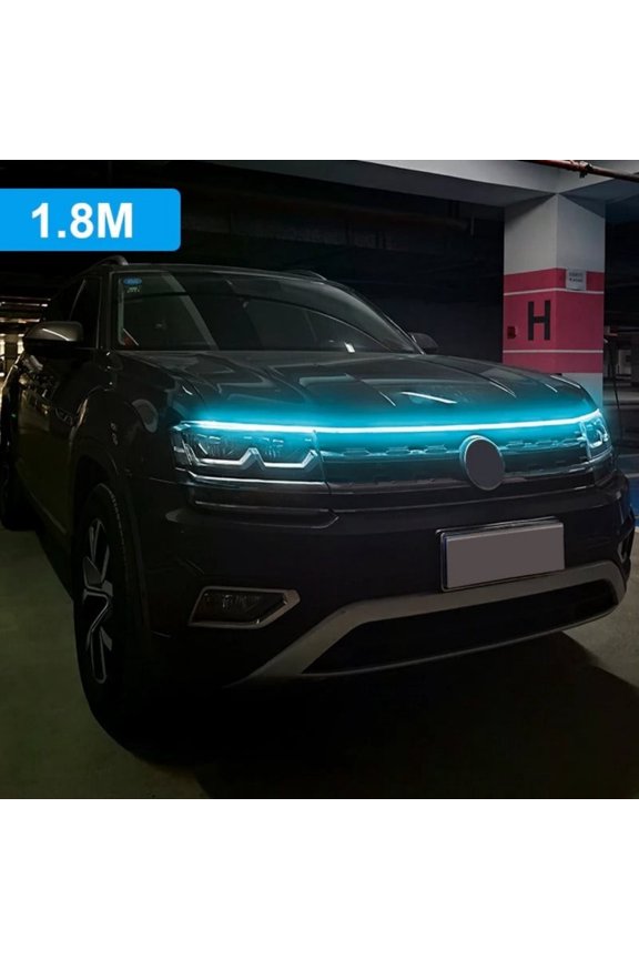 Dynamic Scan Start-Up Hoodbeam Kit - LED Car Hood Light with Dynamic Scanning Effect for Vehicle Appearance Enhancement