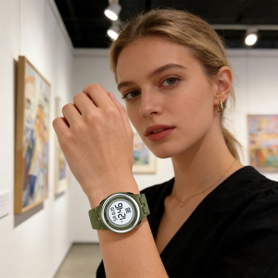 Cevemin Electronic Waterproof Wrist Watch - Simple Digital Watch for Daily Wear with Clear Display and Basic Functions