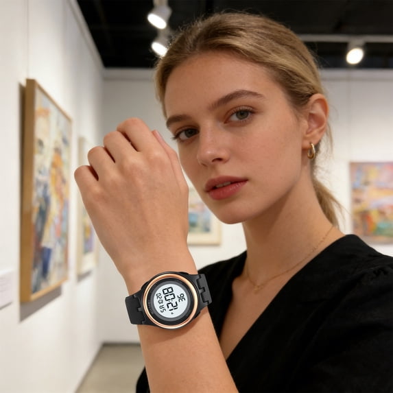 Cevemin Electronic Waterproof Wrist Watch - Simple Digital Watch for Daily Wear with Clear Display and Basic Functions