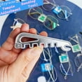 thumbnail image 1 of Cevemin Eyeglass Frame Adjustment Tool - PETG Plastic Construction with 5 Precision Sizing Slots for Metal, Plastic, Acetate Glasses Repair, Home and Travel Use, 1 of 6