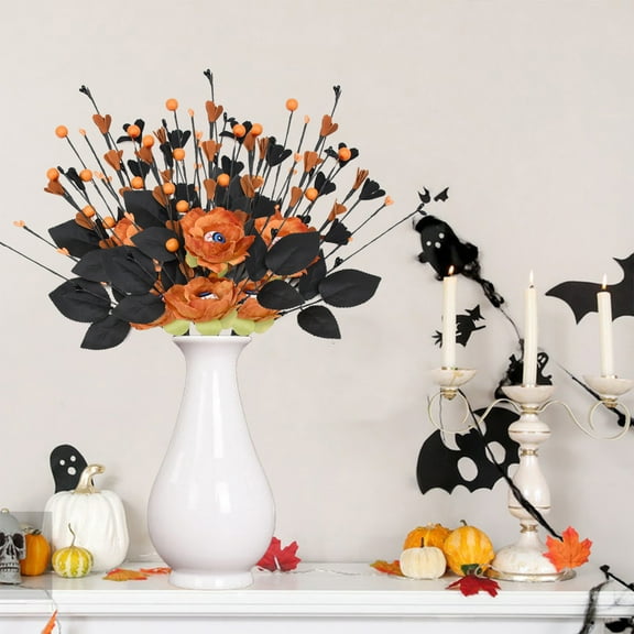 Cevemin Halloween Eyeball Branch Decor - 16.54in Realistic Plastic Spider Web for Home, Party Indoor Holiday Decoration