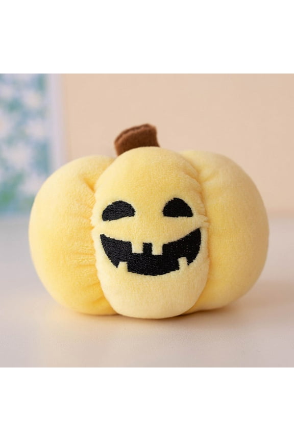 Cevemin Halloween Gift Night Light, Pumpkin Plush Toy, Funny Keychain Female Exquisite Backpack Pendant, Car Key Pendant