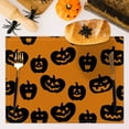 thumbnail image 1 of Cevemin Halloween Placemats for Dining Table - Spooky Heat Insulating Non-Slip Table Mats, Waterproof Linen Tablecloths for Home & Party Decorations, 1 of 5