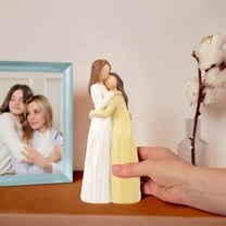 Cevemin Hand-Painted Resin Sister Figurine - Unique Friendship Gift for Sisters, Heartwarming Home Decor for Bedroom & Living Room, Perfect Birthday & Christmas Present