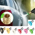 thumbnail image 1 of Cevemin High Pressure Fan Nozzle Stainless Steel Quick-Connect Water Gun with 7 Color-Coded Tips (0°-40° + Foam) - 1/4'' Quick Connect, 2.5 GPM, 4000 PSI Heavy Duty Multi-Angle Spray Nozzles Kit, 1 of 9