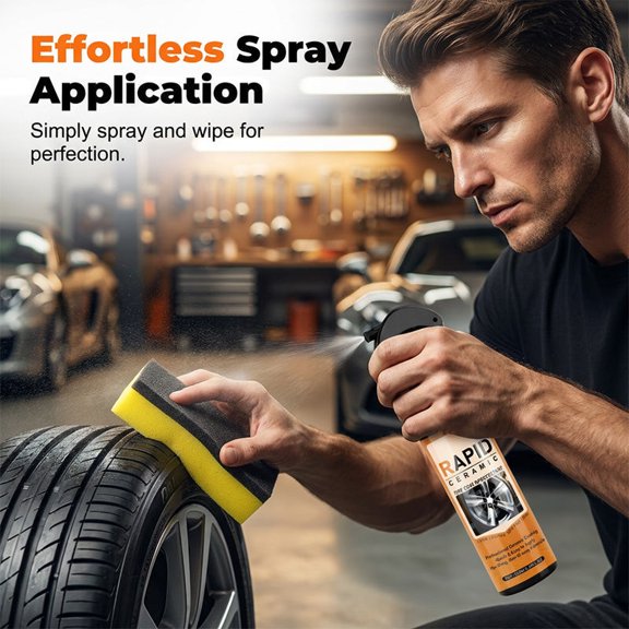 Cevemin High Protection Fast Car Tire Coating Spray Car Tire Coating Spray High Protection In 1 Spray Ceramic Coating Spray 100ml