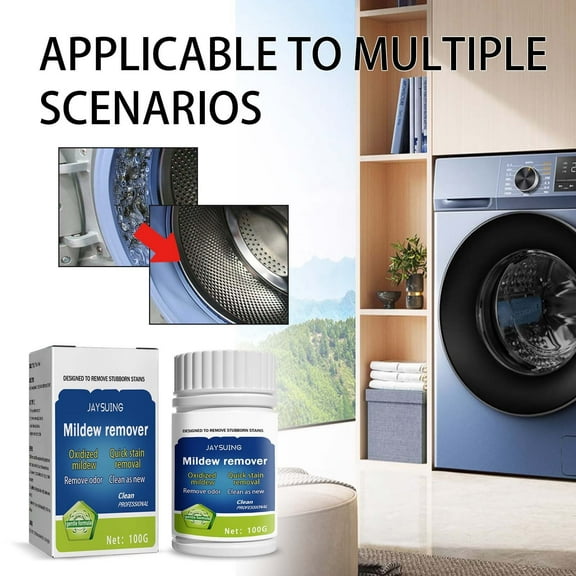 Cevemin Mold Remover Powder - Stubborn Mold and Stain Remover for Tile, Grout, Decks, Patios, Concrete and Outdoor Surfaces, No Scrubbing Required, Safe on Various Materials