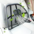 thumbnail image 1 of Cevemin Multi-Purpose Lumbar Support Cushion with Massage Beads - Ice Screen Breathable Elastic Back Support for Car Home Office Driving Fishing, 1 of 9