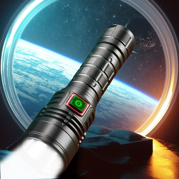 Cevemin New Strong Light Flashlight with USB Charging - Long Range Mini Aluminum Alloy Rainproof Flashlight for Outdoor Lighting and Portable Use