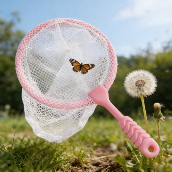Cevemin Plastic Insect Fish Catching Net Lightweight Portable Outdoor Butterfly Bug Net For Kids Play