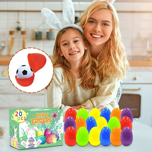 Cevemin Prefilled Easter Eggs with Toys - Assorted Mini Toys & Puzzles | Colorful Easter Egg Hunt Kit for Kids | Safe Plastic Easter Basket Stuffers 2025