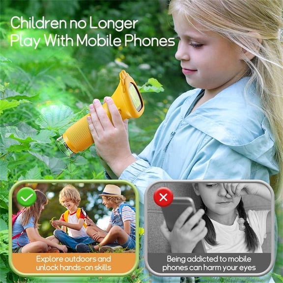 Cevemin Science Education Microscope for Young Explorers - User-Friendly Design with Clear Optics Lightweight Construction for Home Learning & Scientific Discovery