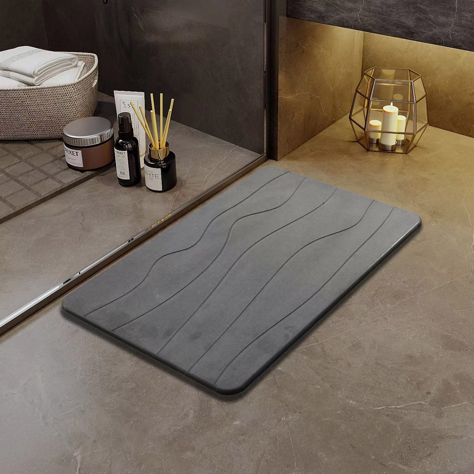 Cevemin Soft Diatomaceous Earth Mat for Household Bathroom Slip and ...
