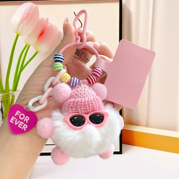 Cevemin Soft Mini Stuffed Animal Keychain - 95%Polyester+5%Spandex ...