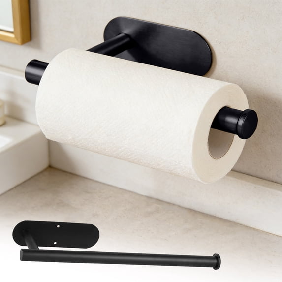 Cevemin Stainless Steel Wall Mounted Long Toilet Paper Holder - Heavy Duty Rustproof Bathroom Tissue Roll Organizer for Home Hotel Restroom