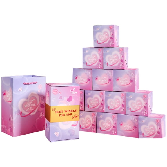 Cevemin Surprise Pop-Up Gift Box - DIY Confetti Bouncing Party Favor Box for Birthdays & Celebrations