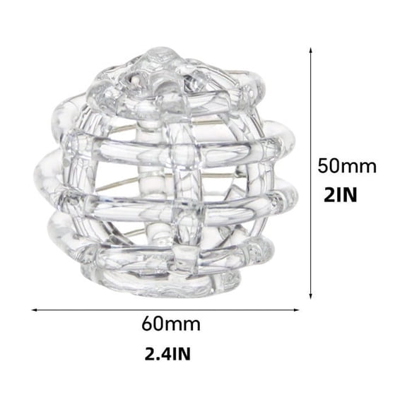 Cevemin Transparent Glass Flower Holder and Brown Hand-Shape Rotating Aroma Stick Set - 2.4 Inch Flower Arrangement Stand for Home Decor and Floral Display