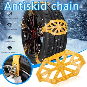 Cevemin Universal Car Tire Snow Chain Upgrade Gear - High-Tech Composite with Alloy Nails for Snow Mud Sand Driving on Cars Trucks Trailers