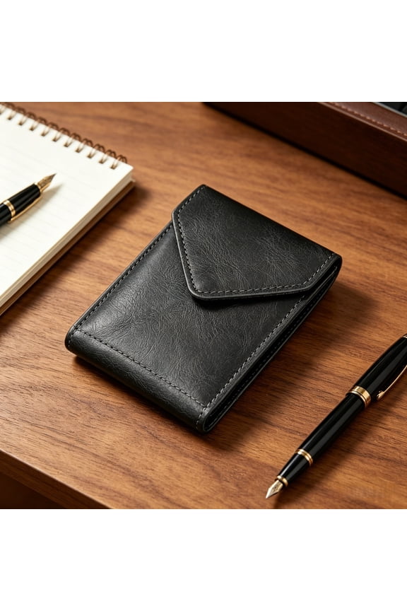 Vintage PU Leather Driver License Card Wallet - Multi-Slot Slim ID Card Vehicle License Holder for Daily Use Travel Work Outdoor Activities