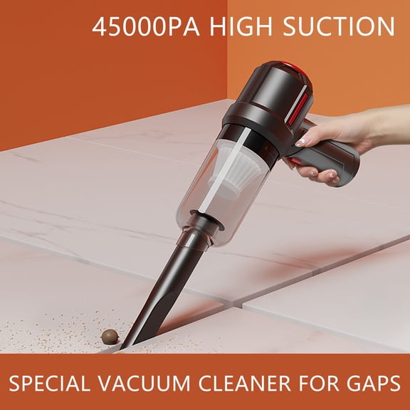 Cevemin Window Vacuum Cleaner with Large Suction for Household Gaps - Wireless Handheld Car Mounted Vacuum for Window Sill Cleaning