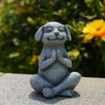 thumbnail image 1 of Cevemin Zen Yoga Meditating Dog Statue - Outdoor Resin Garden Decor for Patio, Home & Zen Gardens - Unique Gift for Dog Lovers, 1 of 6