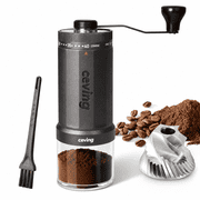 Ceving Manual Coffee Grinder, Stainless Steel Burrs, 60g Large Capacity, 40 External Settings, High-Precision, Food-grade Plastic Body, Space Gray