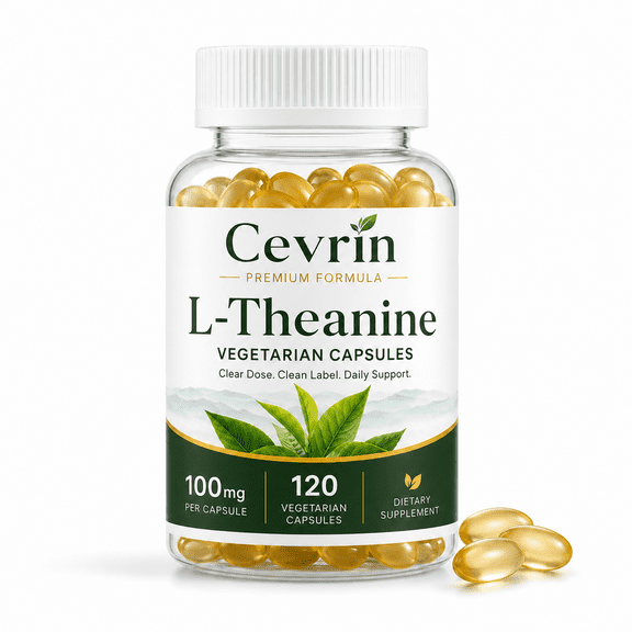 Cevrin Trove L-Theanine 200mg Super Value Size - 120 Vegetarian Capsules