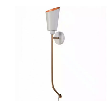 Ceybo — 1 Light White and Gold Wall Sconce Wallchiere