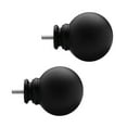 thumbnail image 1 of Ceybo Black Plastic Curtain Rod Finial (Set of 2), 1 of 8