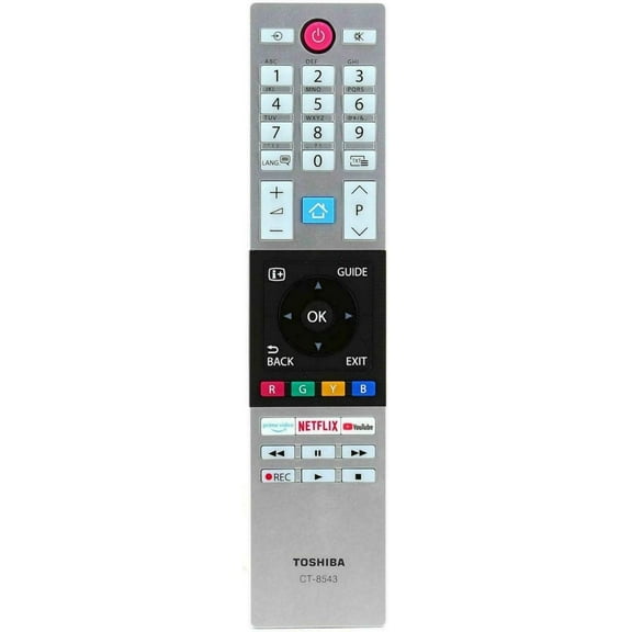 Ceybo CT-8543 Toshiba CT-8543 Remote Control Infrared, Netflix, YouTube, Prime Video Shortcuts