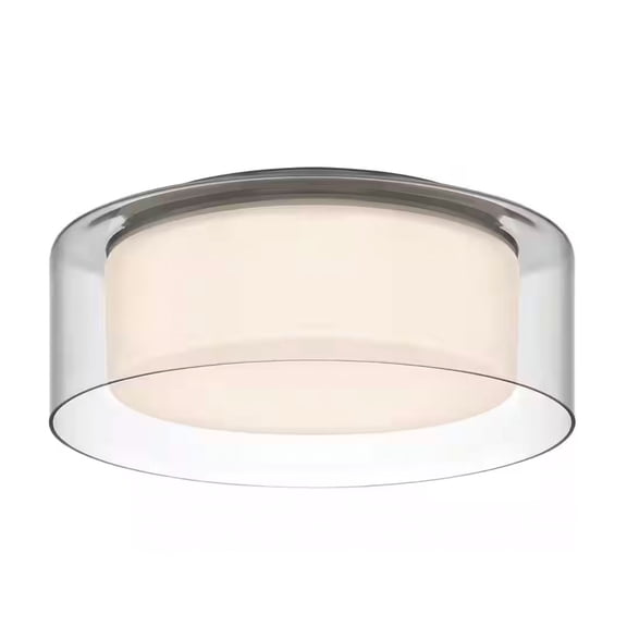 Ceybo Smart LED Flush Mount Ceiling Light in Brushed Nickel  Color-Changing, Dimmable, CRI 90, Compatible with Alexa & Google Assistant