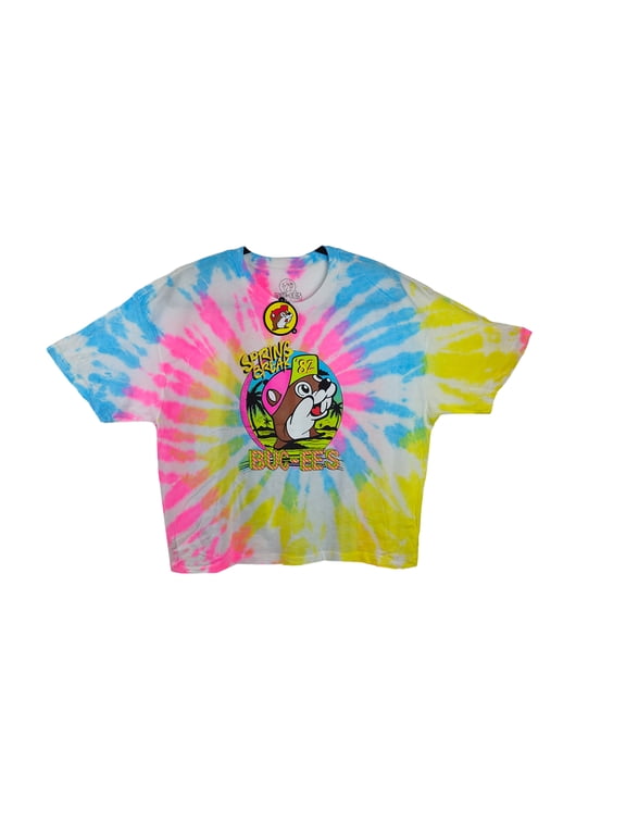 Tie-Dye Crop Top 'Spring Break '82' for Woman Vibrant Design for Spring & Summer, Size M