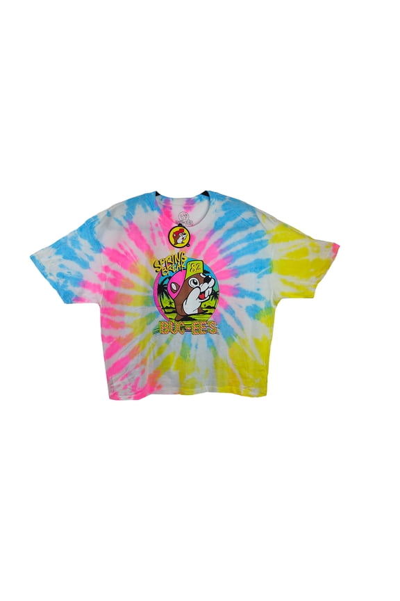 Tie-Dye Crop Top 'Spring Break '82' for Woman Vibrant Design for Spring & Summer, Size S