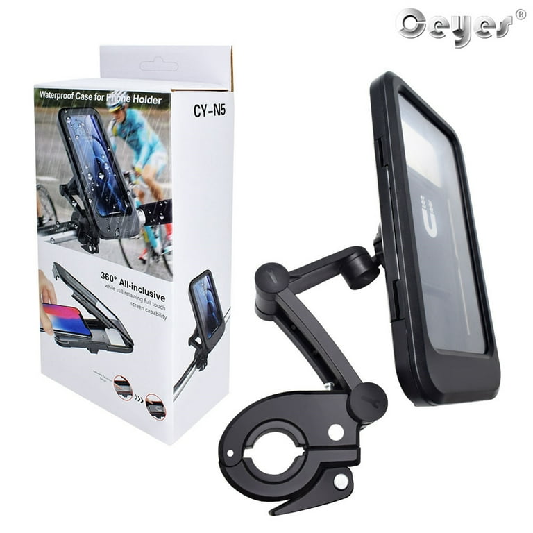 360° rotatable mobile phone holder for bicycles