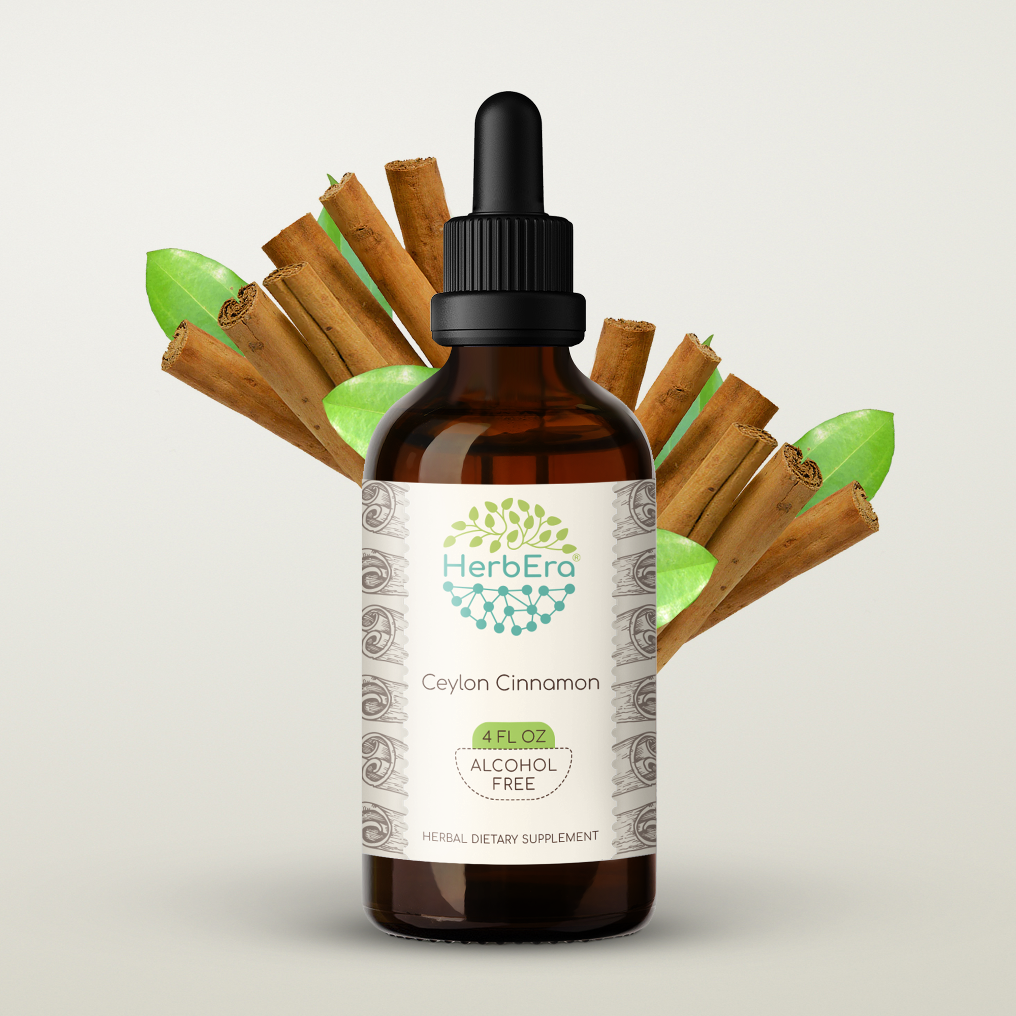 Ceylon Cinnamon AlcoholFREE Herbal Extract Tincture, SuperConcentrated Organic Ceylon Cinnamon