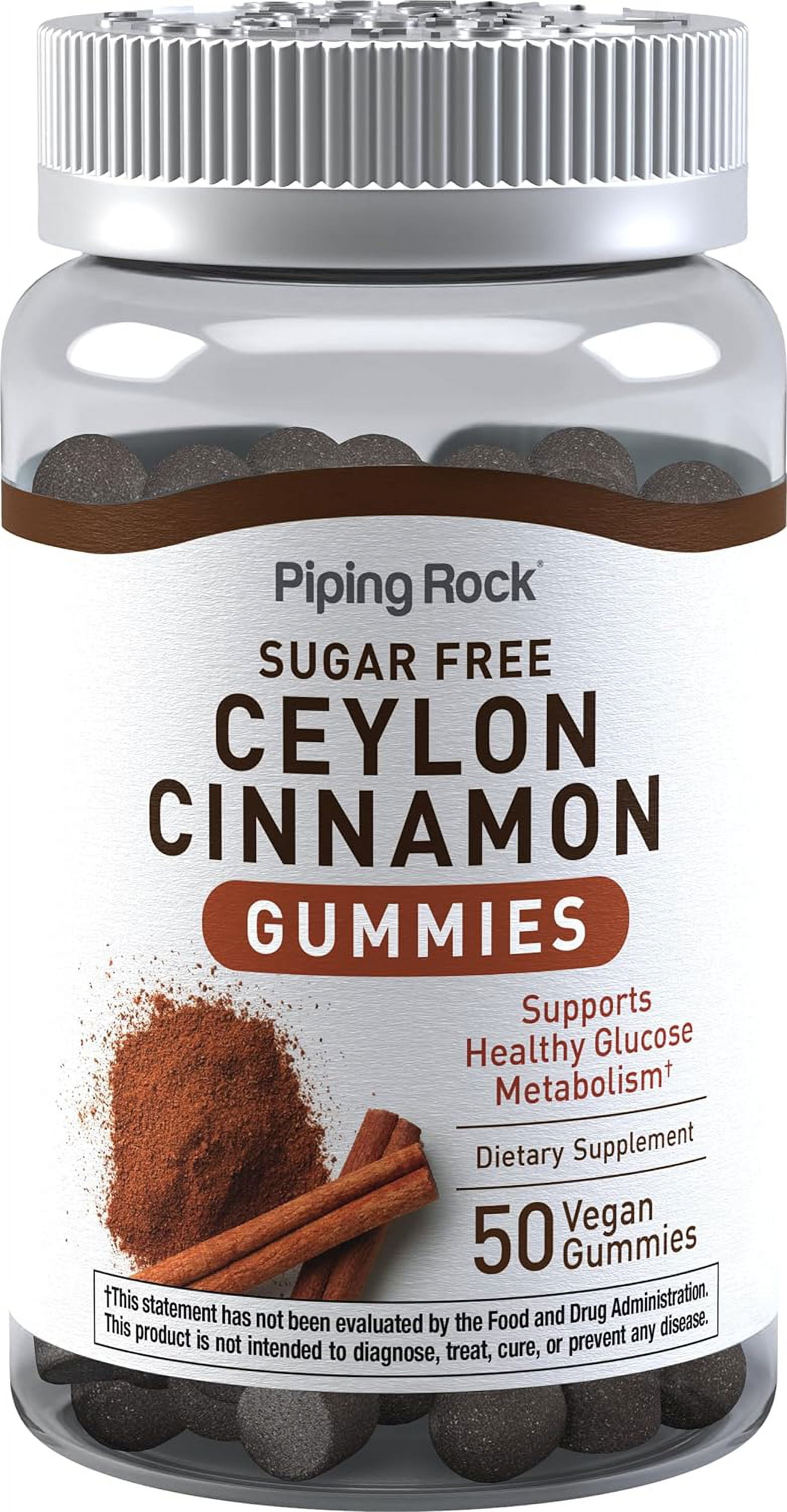 Ceylon Cinnamon Gummies Sugar Free 50 Count NonGMO, Gluten Free