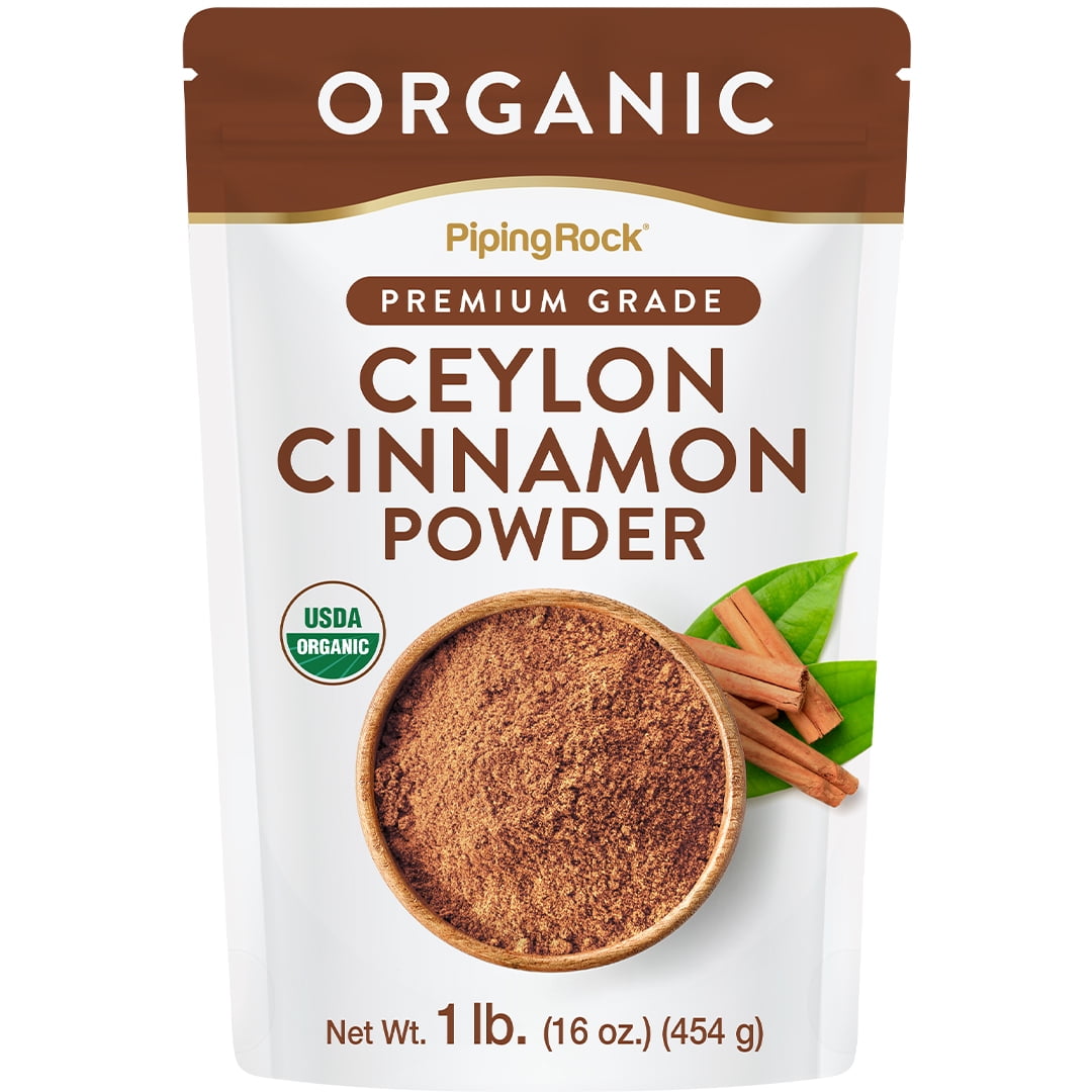 Ceylon Cinnamon Powder Organic 1lb | for Men and Women | by Piping Rock