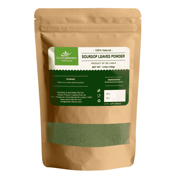 Ceylon Flavors Soursop Graviola Leaves Powder 3.5oz | 100g