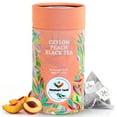 thumbnail image 1 of Ceylon Peach Black Tea - 30 Pyramid Bags | Fragrant Tales Exquisite Blend of Bold Premium Bold Ceylon Tea with Juicy Peach Flavor, 60g, 1 of 8