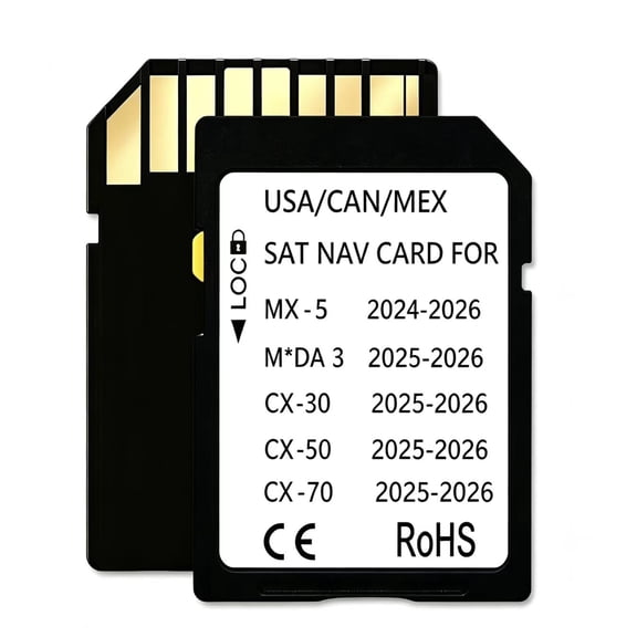 Ceypecfire Latest Navigation Memory SD Card Compatible with 2025/2026-3,2024/2025/2026-MX-5, 2025/2026-CX-30, 2025/2026-CX-50, 2025/2026-CX-70