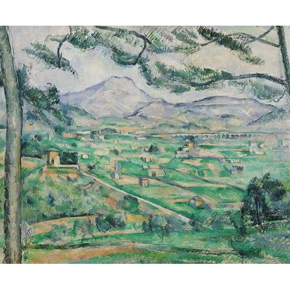 Cezanne "Montagne Sainte-Victoire" (19th) Glossy Poster
