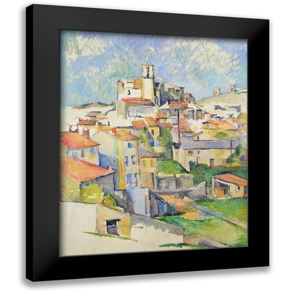 Cezanne, Paul 12x14 Black Modern Framed Museum Art Print Titled - Gardanne