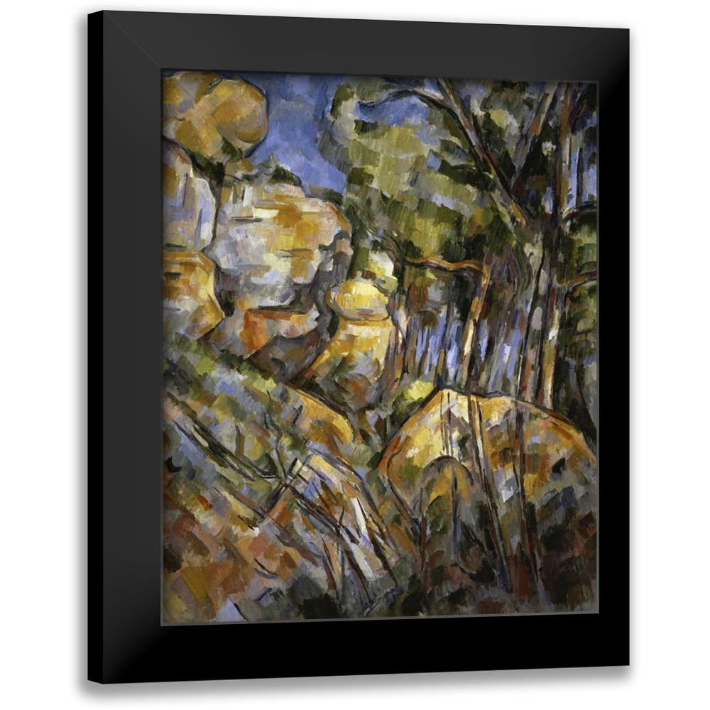 Cezanne, Paul 12x14 Black Modern Framed Museum Art Print Titled - Le Paysage des Dernieres Annes