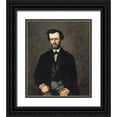 thumbnail image 1 of Cezanne, Paul 12x14 Black Ornate Wood Framed with Double Matting Museum Art Print Titled - Antony Valabrègue, 1 of 4