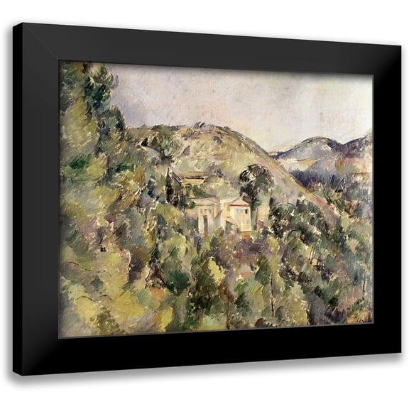 Cezanne, Paul 14x12 Black Modern Framed Museum Art Print Titled - La Collines Des Pauvres