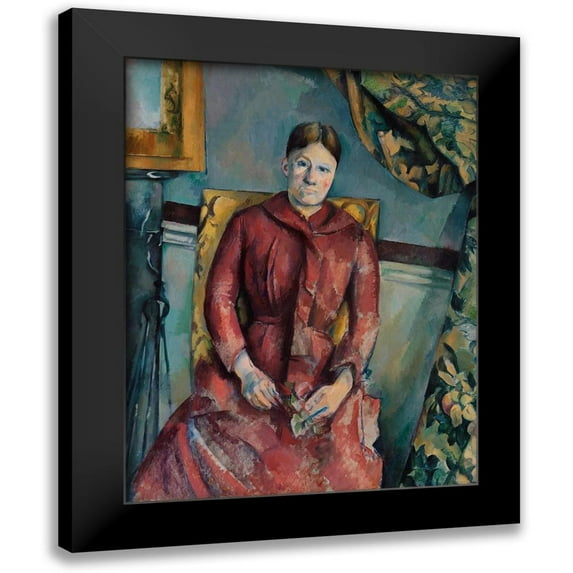 Cezanne, Paul 15x18 Black Modern Framed Museum Art Print Titled - Madame Cézanne