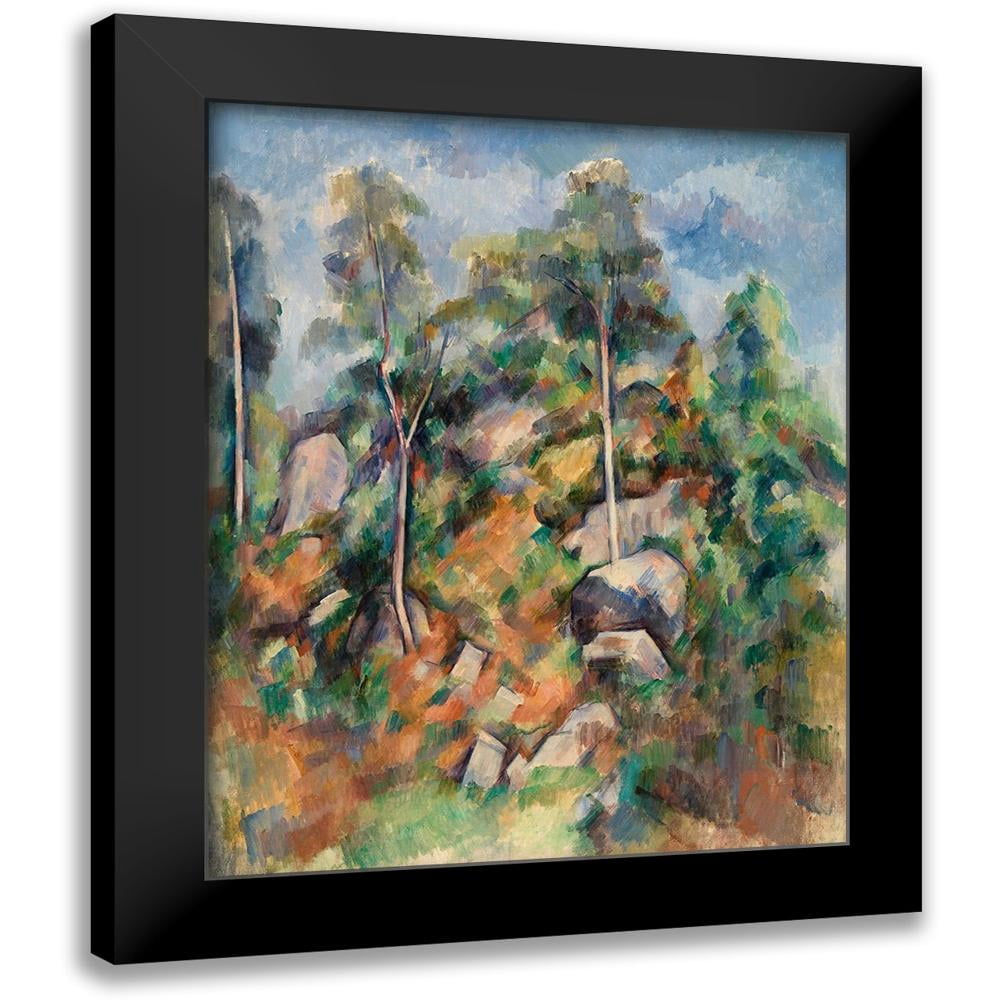 Cezanne, Paul 15x18 Black Modern Framed Museum Art Print Titled - Rocks ...