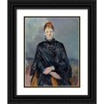 thumbnail image 1 of Cezanne, Paul 15x18 Black Ornate Wood Framed with Double Matting Museum Art Print Titled - Madame Cézanne, 1 of 4